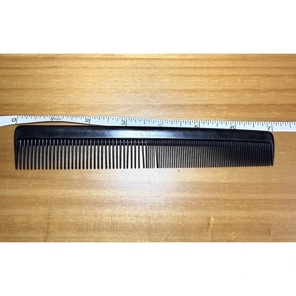 Vintage Genuine Ace Hard Rubber & Conair Black Hair‎ Combs 7